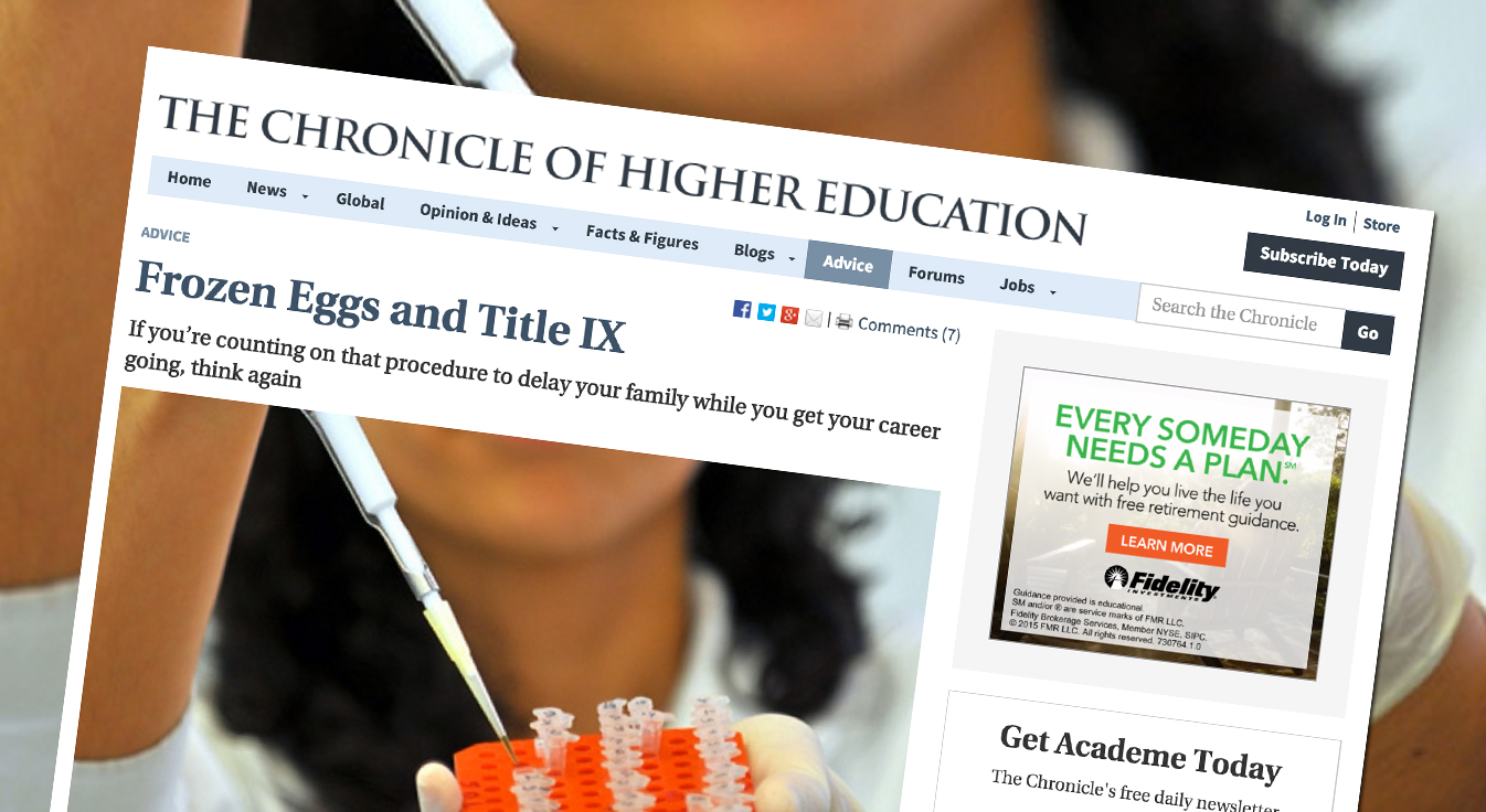 Frozen Eggs and Title IX